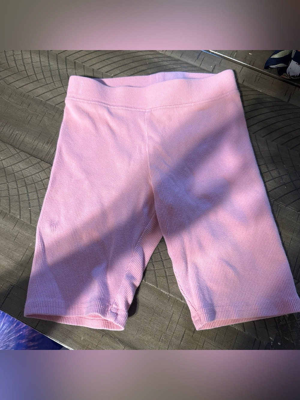 Hanna Andersson Light Pink Ribbed Bike Shorts